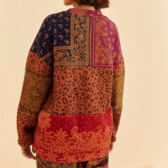 FARM Rio Multicolor Patchwork Sweatshirt - Picture 4 of 4